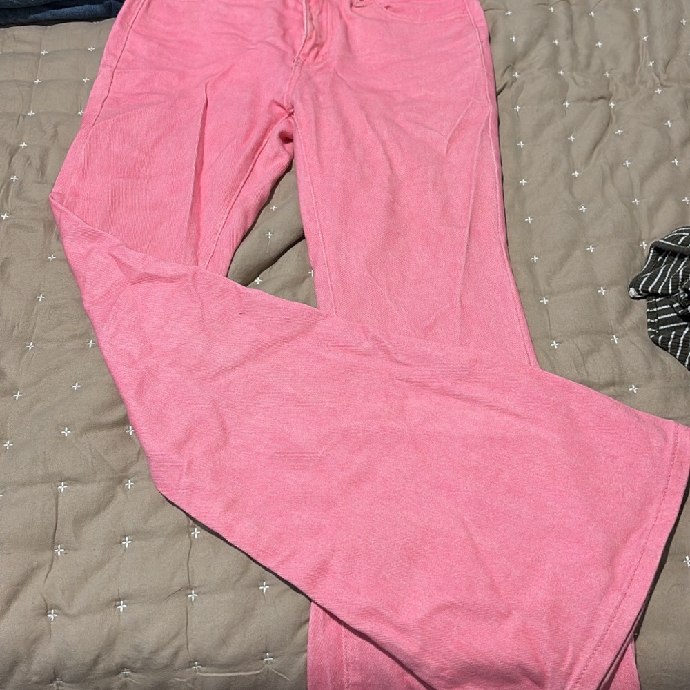 Pink Flared Pants